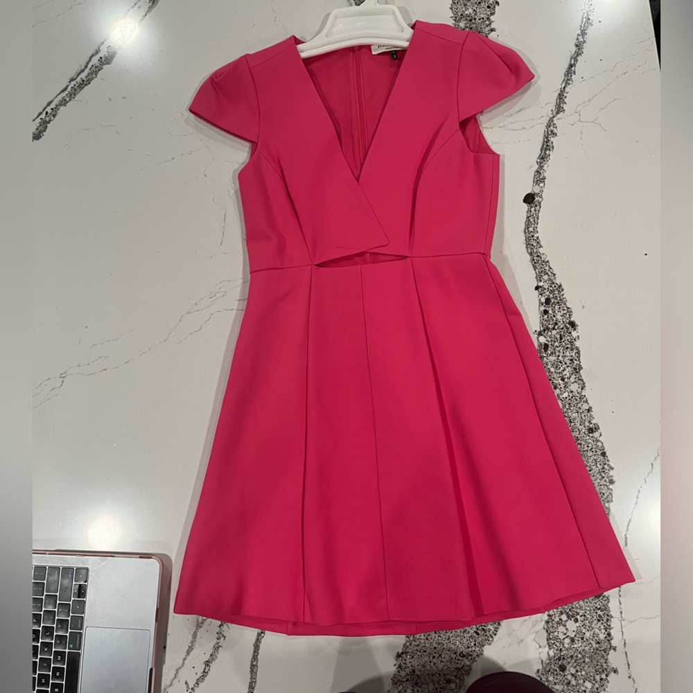 Halston Heritage Hot Pink Mini Dress, Size 0
